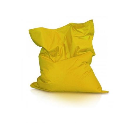BEZ GRANULÁTU Sedací polštář (pytel) Evropa žlutý nylon
